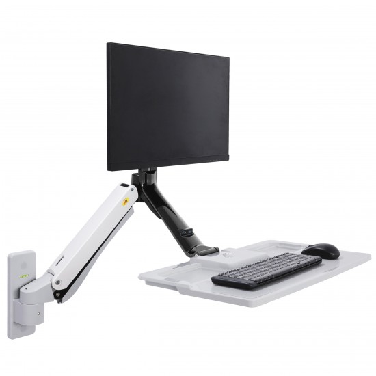 NB MC40 Wall Mount Ergonomic 24-35 inch Monitor Holder Gas Strut Arm with Foldable Keyboard Plate and 2 USB3.0 Interface NB MC40 Wall Mount Ergonomic 24-35 inch Monitor Holder Gas Strut Arm with Foldable Keyboard Plate and 2 USB3.0 Interface