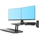 NB MC55-2A Dual Wall Mount 22-27in Ergonomic Sit-Stand Workstation Monitor Holder with Foldable Keyboard Tray Gas Strut Arm NB MC55-2A Dual Wall Mount 22-27in Ergonomic Sit-Stand Workstation Monitor Holder with Foldable Keyboard Tray Gas Strut Arm