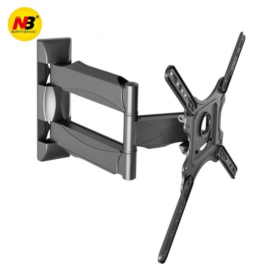 NB P4 Flat Panel LED LCD TV Full Motion Wall Mount Monitor Holder Frame Suggested for 32-55 Inch Flat Panel LED LCD TV