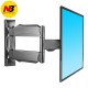 NB P4 Flat Panel LED LCD TV Full Motion Wall Mount Monitor Holder Frame Suggested for 32-55 Inch Flat Panel LED LCD TV