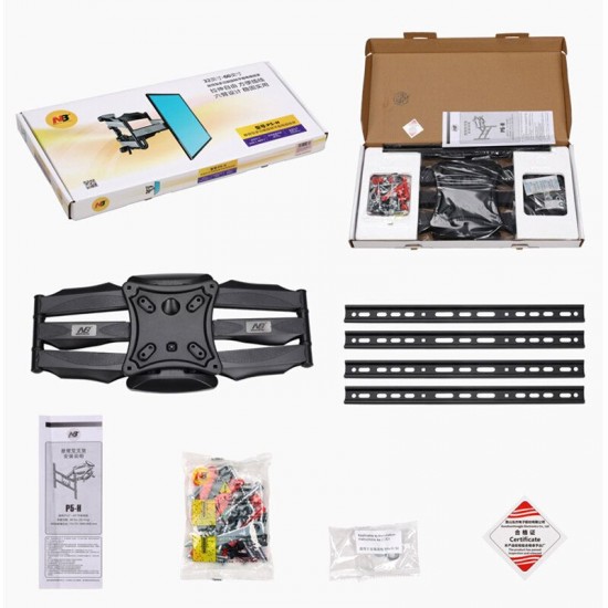 NB P5 Full Motion 32 inch-60 inch LCD LED TV Wall Mount Rack 6 Swing Arms Max. VESA 400x400mm TV Mounting Bracket NB P5 Full Motion 32 inch-60 inch LCD LED TV Wall Mount Rack 6 Swing Arms Max. VESA 400x400mm TV Mounting Bracket