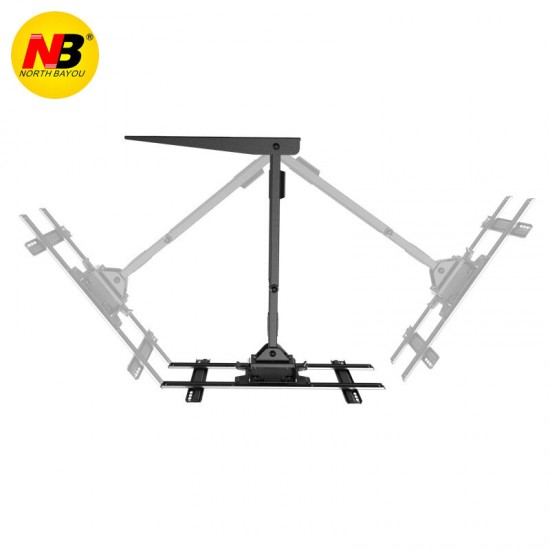 NB SP5 50-80 in Heavy Duty Flat Panel LED LCD TV Wall Mount Bracket Full Motion Monitor Holder with Double Extendable Arms