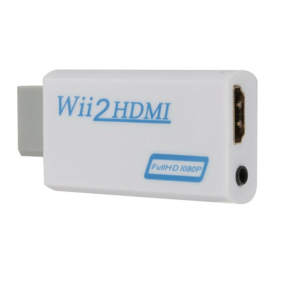 Portable Wii to HDMI Wii 2 HDMI Full HD TV Converter Audio/Video Output Adapter