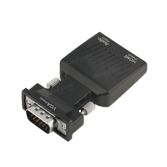 VGA Male to HDMI Female Audio Video Adapter Converter