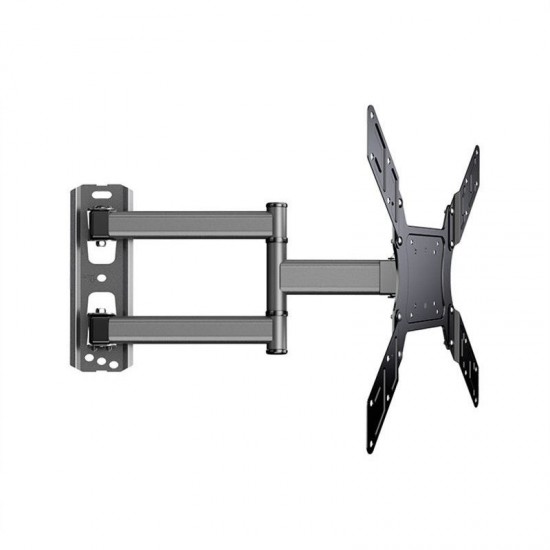YJ-44K TV Wall Mount Swivel Extension for 26-50 Inch Television Set with 400mm TV Mount VESA 400x400 Fits TV up to 88 lbs with Free HDMI Cable