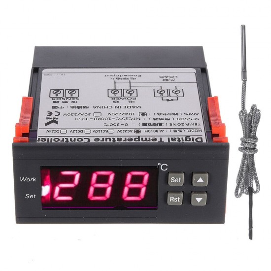 -30°300°Microcomputer High-Temperature Electronic Digital Display Intelligent High Precision Thermostat For Oven Baking Box Heating -30°300°Microcomputer High-Temperature Electronic Digital Display Intelligent High Precision Thermostat For Oven Baking Box Heating