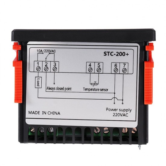 -40~99°C 220V STC-200 Seafood Box Refrigeration Unit Direct Cooler High Temperature Cold Storage Temperature Controller