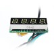 0.28 Inch 3-in-1 Time + Temperature + Voltage Display with NTC DC7-30V Voltmeter Electronic Watch Clock Digital Tube