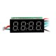 0.36 Inch 3-in-1 Time + Temperature + Voltage Display DC7-30V Voltmeter Electronic Watch Clock Digital Tube