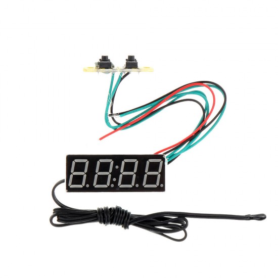 0.36 Inch 3-in-1 Time + Temperature + Voltage Meter Display with NTC DC7-30V Voltmeter Electronic Watch Clock Digital Tube 0.36 Inch 3-in-1 Time + Temperature + Voltage Meter Display with NTC DC7-30V Voltmeter Electronic Watch Clock Digital Tube