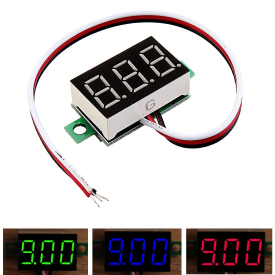 0.36 Inch DC0V-32V LED Digital Display Voltage Meter Voltmeter Reverse Connection Protection 0.36 Inch DC0V-32V LED Digital Display Voltage Meter Voltmeter Reverse Connection Protection