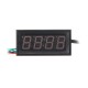 0.56 Inch 200V 3-in-1 Time + Temperature + Voltage Display with NTC DC7-30V Voltmeter Black Watch Clock Digital Tube