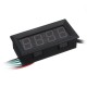 0.56 Inch 200V 3-in-1 Time + Temperature + Voltage Display with NTC DC7-30V Voltmeter Black Watch Clock Digital Tube