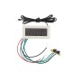0.56 Inch 200V 3-in-1 Time + Temperature + Voltage Display with NTC DC7-30V Voltmeter White Clock Digital Tube 0.56 Inch 200V 3-in-1 Time + Temperature + Voltage Display with NTC DC7-30V Voltmeter White Clock Digital Tube