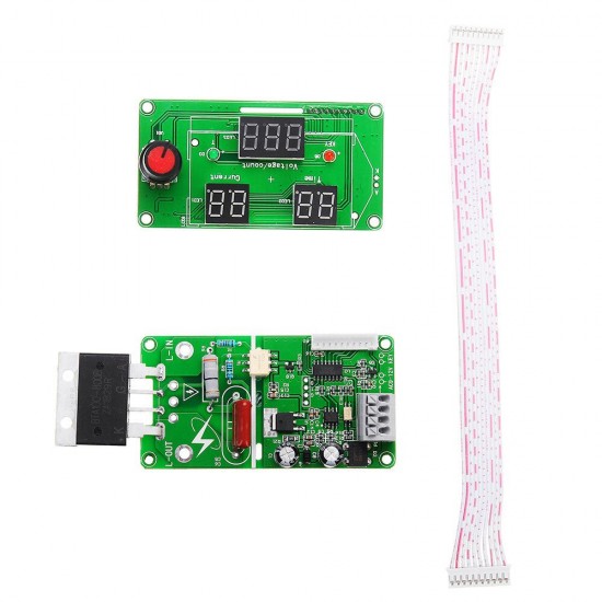 100A Spot Welding Machine Time Current Controller Control Panel Board Adjust Time and Current Module with Digital Display