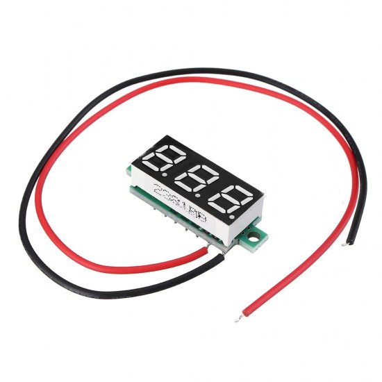 10Pcs Green 0.28 Inch 2.6V-30V Mini Digital Volt Meter Voltage Tester Voltmeter