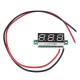 10Pcs White 0.28 Inch 3.0V-30V Mini Digital Volt Meter Voltage Tester Voltmeter