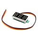 10pcs 0.28 Inch Three-wire 0-100V Digital Red Display DC Voltmeter Adjustable Voltage Meter