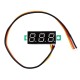 10pcs 0.28 Inch Three-wire 0-100V Digital Red Display DC Voltmeter Adjustable Voltage Meter