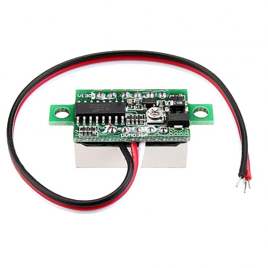 10pcs 0.36 Inch DC0V-32V Green LED Digital Display Voltage Meter Voltmeter Reverse Connection Protection