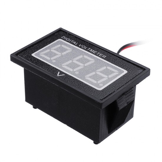 10pcs Green DC2.7-30V LCD Display Digital Voltage Meter Waterproof Dustproof 0.4 Inch LED Digital Tube