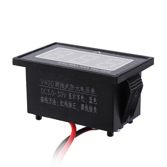 10pcs Red DC2.5-30V LCD Display Digital Voltage Meter Waterproof Dustproof 0.4 Inch LED Digital Tube 10pcs Red DC2.5-30V LCD Display Digital Voltage Meter Waterproof Dustproof 0.4 Inch LED Digital Tube
