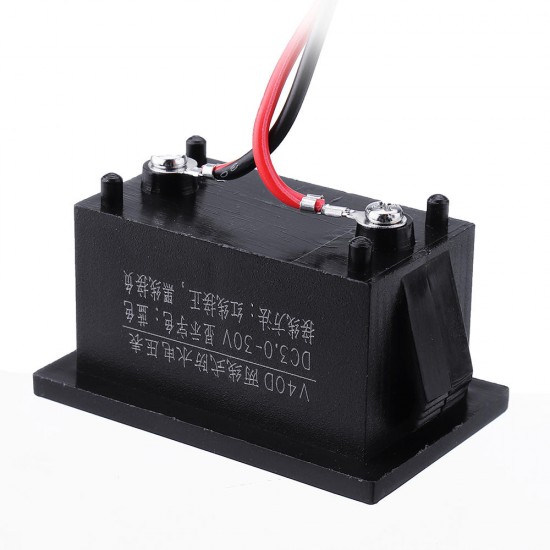 10pcs Red DC2.5-30V LCD Display Digital Voltage Meter Waterproof Dustproof 0.4 Inch LED Digital Tube