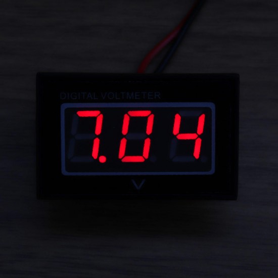 10pcs Red DC2.5-30V LCD Display Digital Voltage Meter Waterproof Dustproof 0.4 Inch LED Digital Tube