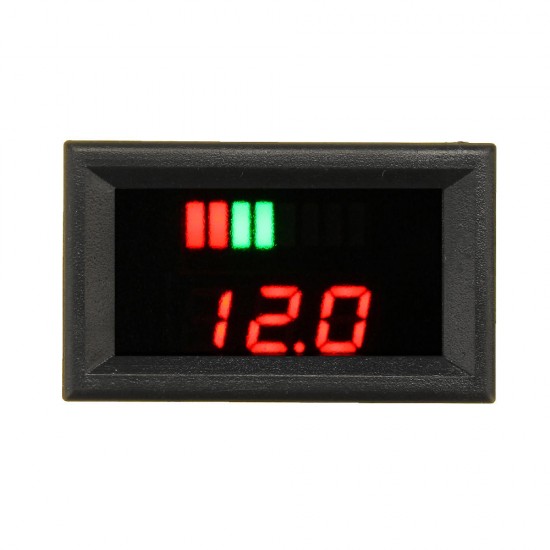 12-60V ACID Red Lead Battery Capacity Voltmeter Indicator Charge Level Lead-acid LED Tester