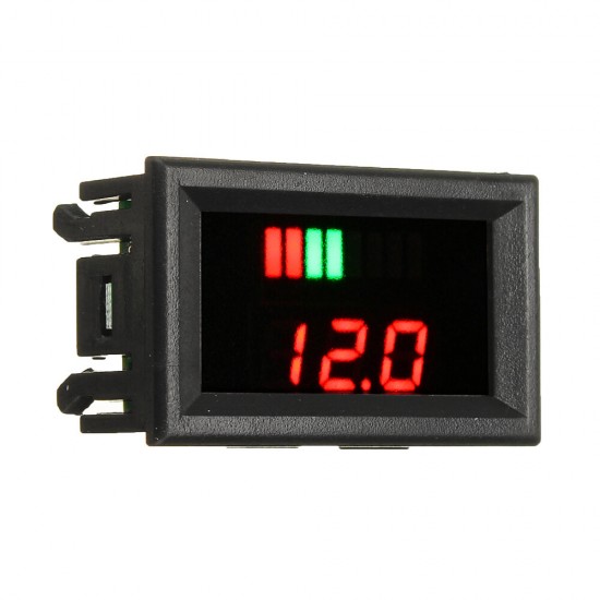 12-60V ACID Red Lead Battery Capacity Voltmeter Indicator Charge Level Lead-acid LED Tester 12-60V ACID Red Lead Battery Capacity Voltmeter Indicator Charge Level Lead-acid LED Tester