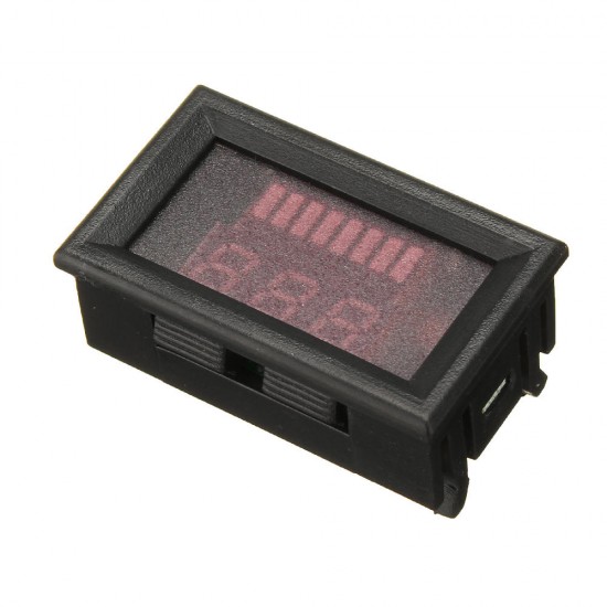 12-60V ACID Red Lead Battery Capacity Voltmeter Indicator Charge Level Lead-acid LED Tester