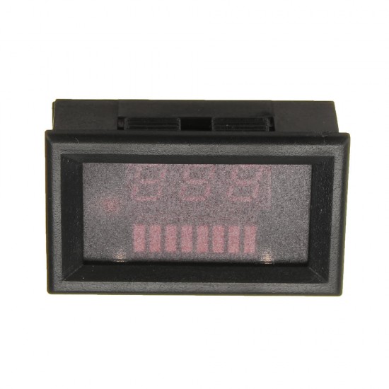 12-60V ACID Red Lead Battery Capacity Voltmeter Indicator Charge Level Lead-acid LED Tester