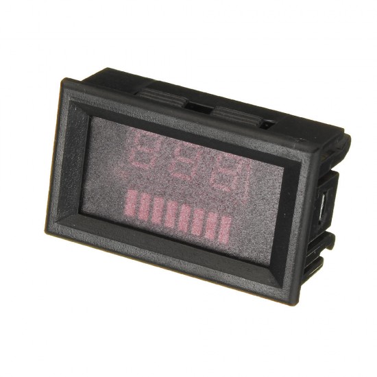 12-60V ACID Red Lead Battery Capacity Voltmeter Indicator Charge Level Lead-acid LED Tester 12-60V ACID Red Lead Battery Capacity Voltmeter Indicator Charge Level Lead-acid LED Tester