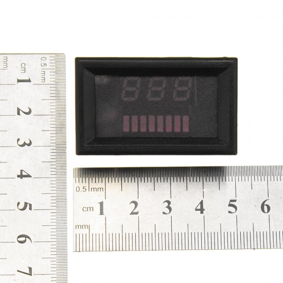 12-60V ACID Red Lead Battery Capacity Voltmeter Indicator Charge Level Lead-acid LED Tester 12-60V ACID Red Lead Battery Capacity Voltmeter Indicator Charge Level Lead-acid LED Tester