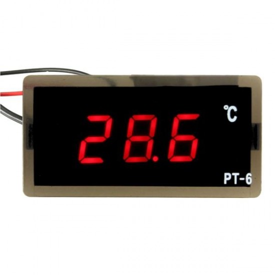 12V -40~110°C Auto LED Digital Thermometer Meter Probe