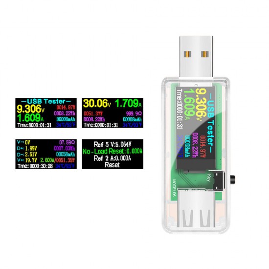 13 IN 1 Digital Display USB Tester Current Voltage Charger Capacity Doctor Power Bank Battery Meter Detector+qc2.0/3.0 Trigger