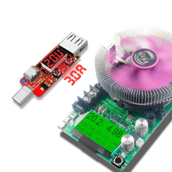 150W Constant Current Load + Digital Voltmeter Ammeter Tester Instrument Automatic Fast Charge Trigger Board 150W Constant Current Load + Digital Voltmeter Ammeter Tester Instrument Automatic Fast Charge Trigger Board