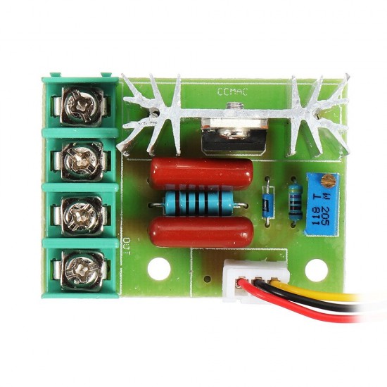 2000W Thyristor Governor Motor 220V Regulating Dimming Thermostat Module External Potentiometer Voltage Adjustable