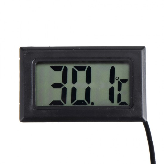20Pcs 1M Thermometer Electronic Digital Display FY10 Embedded Thermometer Indoor and Outdoor Temperature Measurement