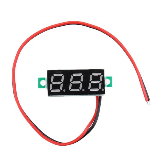 20pcs 0.28 Inch Two-wire 2.5-30V Digital Red Display DC Voltmeter Adjustable Voltage Meter