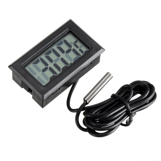 2/3/5 Meter Thermometer Electronic Digital Display FY10 Embedded Thermometer Indoor and Outdoor Temperature Measurement