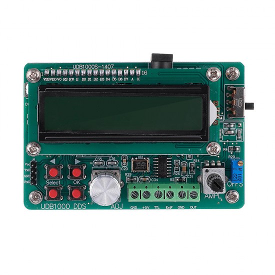 2MHz UDB1002S DDS Signal Generator LCD1602 Sweep Function Source Sine Triangle Sawtooth Wave 2MHz UDB1002S DDS Signal Generator LCD1602 Sweep Function Source Sine Triangle Sawtooth Wave