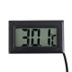 2Pcs 1M Thermometer Electronic Digital Display FY10 Embedded Thermometer Indoor and Outdoor Temperature Measurement