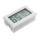 2Pcs Digital Mini LCD Digital Thermometer Hygrometer Fridge Freezer Temperature Humidity Meter White