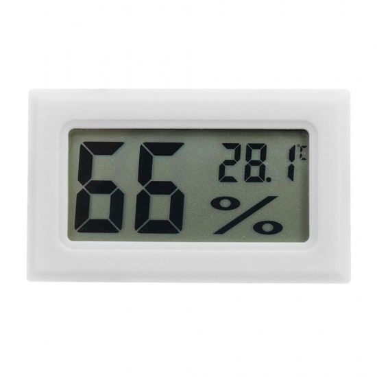 2Pcs Digital Mini LCD Digital Thermometer Hygrometer Fridge Freezer Temperature Humidity Meter White 2Pcs Digital Mini LCD Digital Thermometer Hygrometer Fridge Freezer Temperature Humidity Meter White