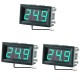 3Pcs 0.56 Inch Mini Digital LCD Indoor Convenient Temperature Sensor Meter Monitor Thermometer with 1M Cable -50-120°DC 5-12V