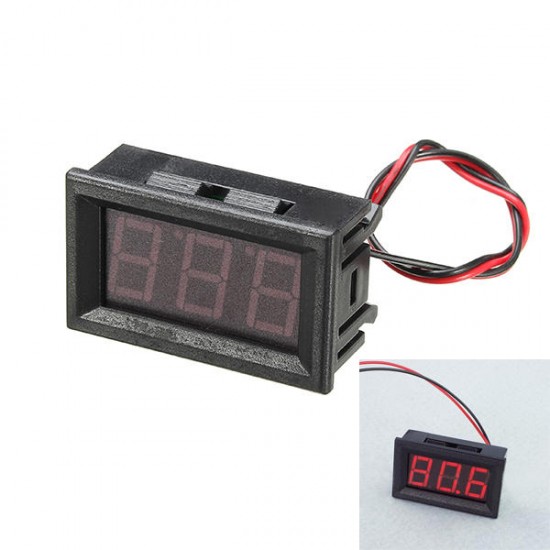 3Pcs 0.56 Inch Red AC70-500V Mini Digital Voltmeter Voltage Panel Meter AC Voltage LED Display Meter