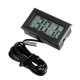 3Pcs 1M Thermometer Electronic Digital Display FY10 Embedded Thermometer Indoor and Outdoor Temperature Measurement