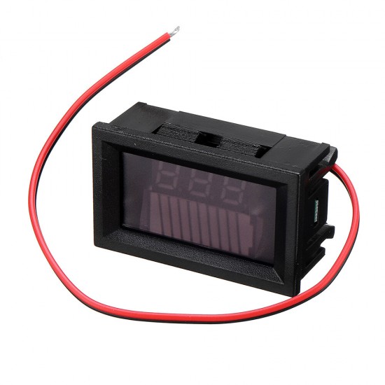 3Pcs DC 12V 36V 60V Car Lead Acid Battery Capacity Indicator 10 Segment Digital Lithium Battery Charge Level Indicator