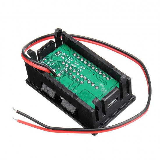 3Pcs DC 24V 48V 72V Car Lead Acid Battery Capacity Indicator 10 Segment Digital Lithium Battery Charge Level Indicator